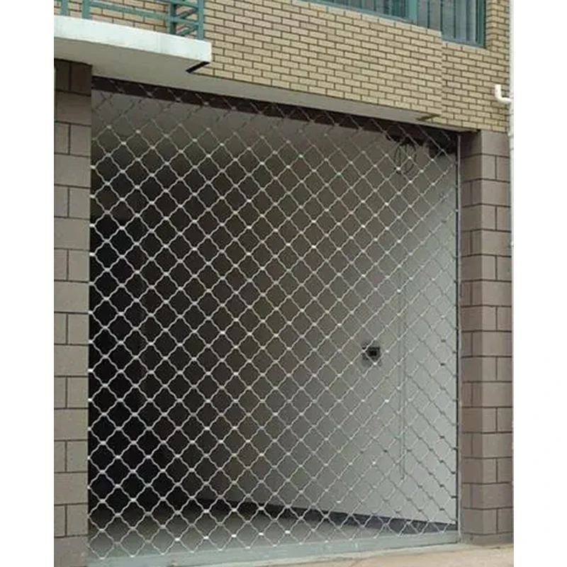 Yu Mesh Hollow-out Rolling Door Stainless Steel Electric Roll-up Door Repair Household Garage Door