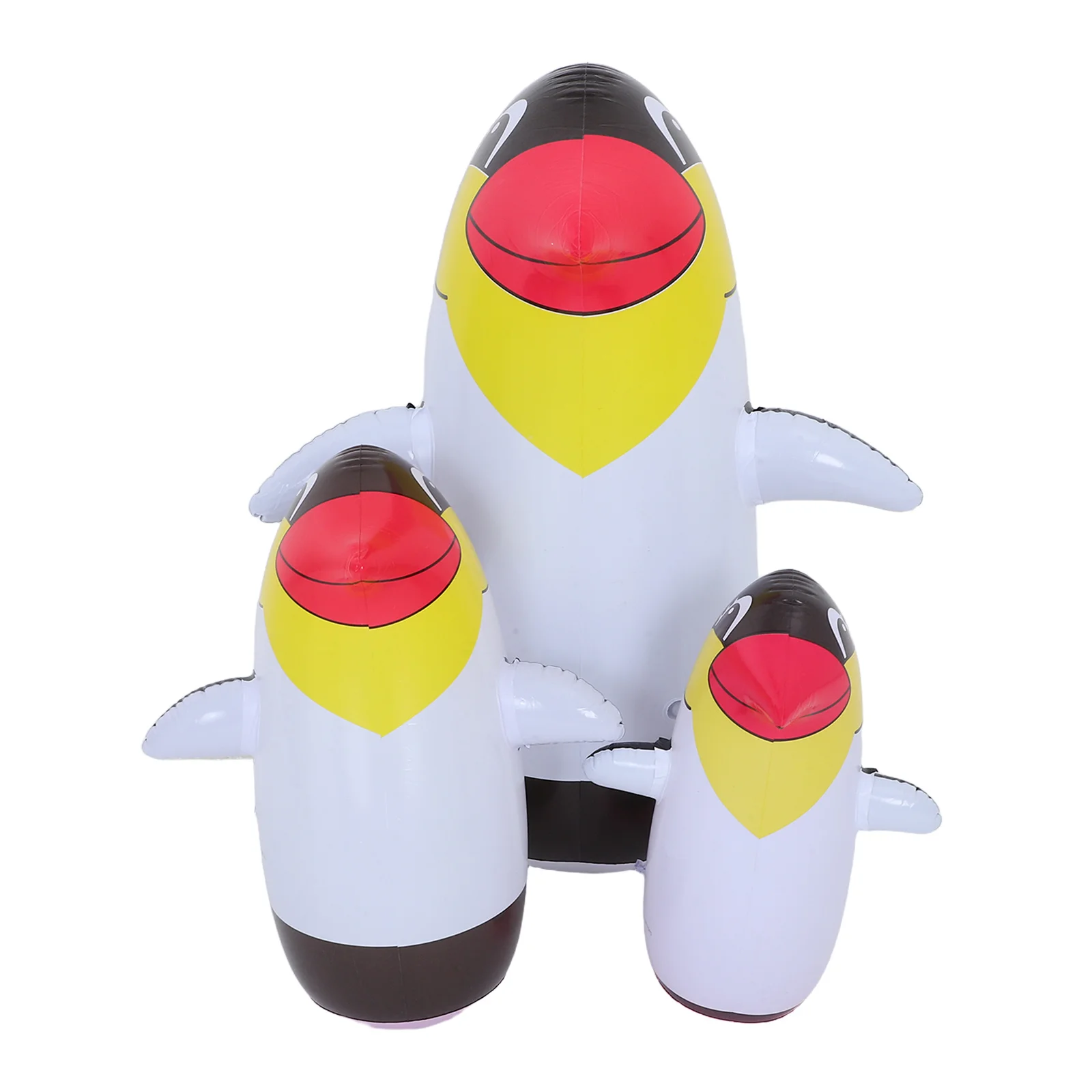 

3Pcs PVC Inflatable Penguin with Wobble Base - Cute Cartoon Character for Outdoor Play Engaging Colors Kids Imaginative Activity