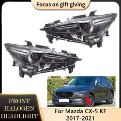 For Mazda CX-5 CX5 KF 2017 2018 2019 2020 2021 Front Headlights Assembly Halogen Fog Light Lamp Warning Clear Lens Accessorie