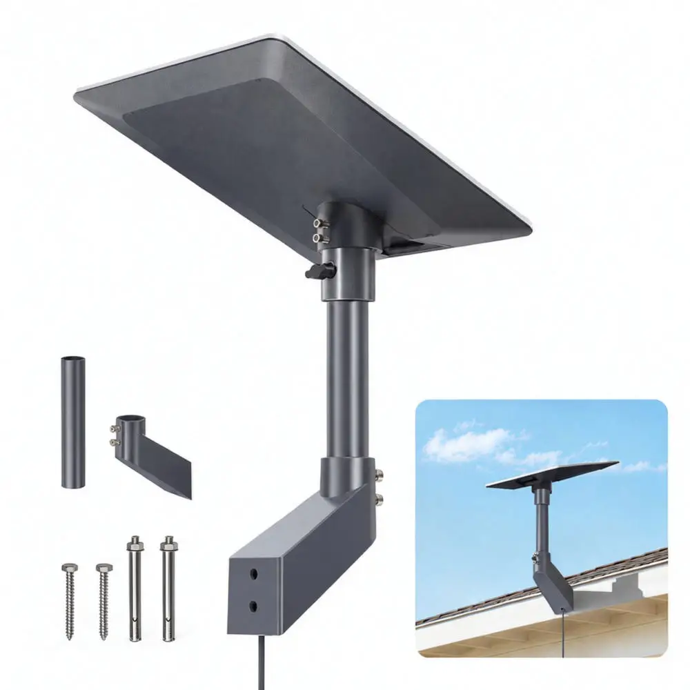 Adjustable V5 Satellite Antenna Bracket Aluminum Alloy Roof Wall Mount Outdoor Extension Pole Signal Fixation Stand