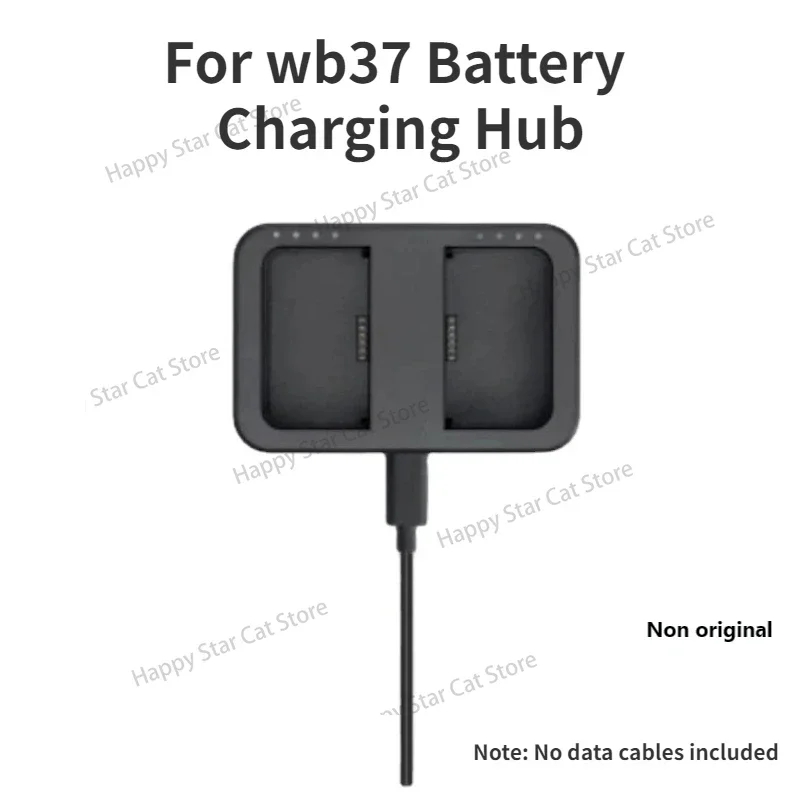 

For wb37 Battery Charging Hub Remote Control accessories Compatible With Third-Party USB-C Chargers Support 65W PD Fast Charging