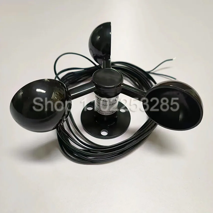 Wind Speed Sensor Anemometer Speed Measurement Wind Speed Sensor Three Cup Type Wind Power Generation Self Generated