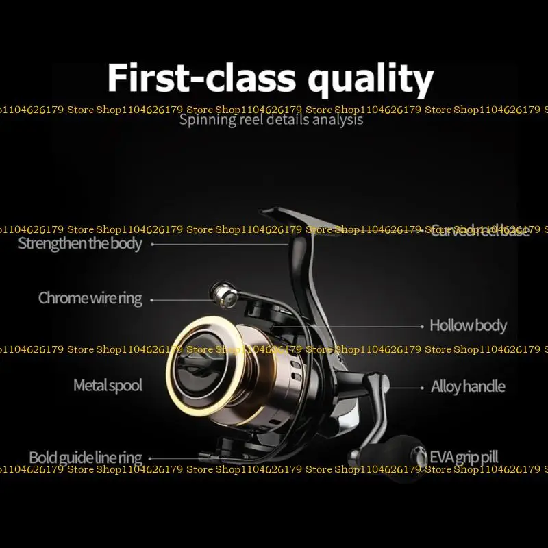 

A1A2 Professional Carp Fishing Reel HE1000-7000 Fishing Reel for Freshwater Handle Interchangeable 5.2:1 Gear Ratio