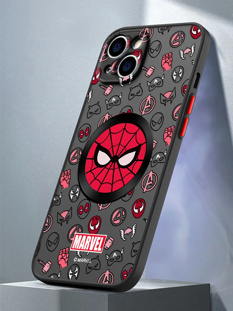 مارفل بطل شعار كول فوندا كابا ل Redmi ملاحظة 14 13 12 11 10 9 8 7 5 4 برو زائد POCO C40 متجمد شفافة جراب هاتف #5