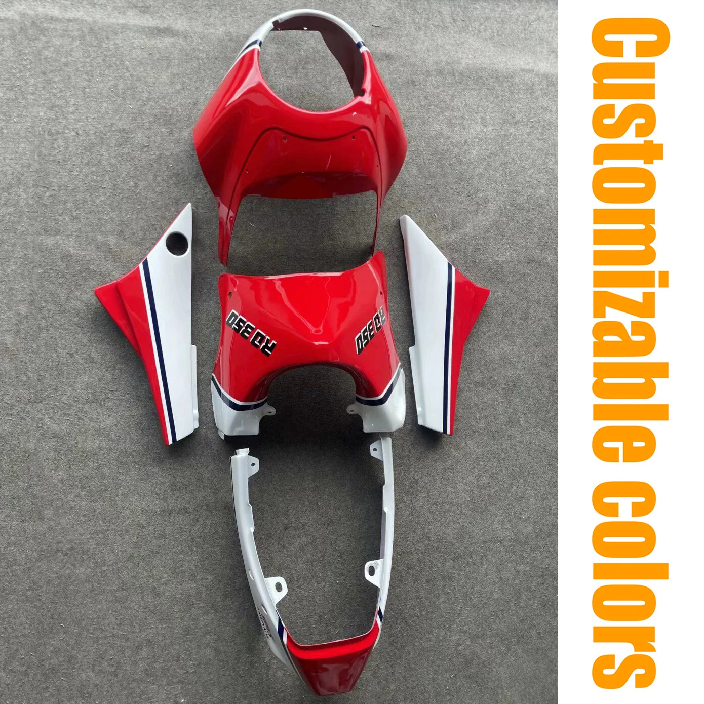 Fit for 1981 - 1986 YAMAHA RD350LC RZ350 Motorcycle Accessories Fairing Set Bodywork Pane Kit RD350 RZ 350 1982 1983 1984 1985