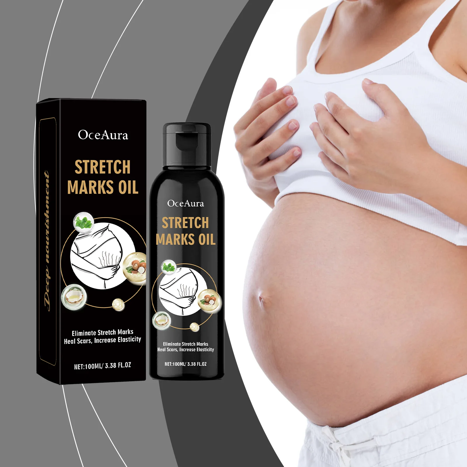 

OceAura Skin Care Oil Moisturizes Skin Care And Moisturizes And Enhances Skin Elasticity Care Oil 3pcs
