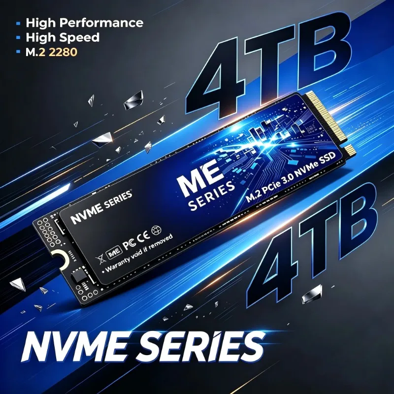 2026 New ME M.2 NVMe PCIe 3.0 SSD 4TB 2TB 1TB 500GB Fast Gaming Solid State Drive Storage Upgrade for Laptop Desktop