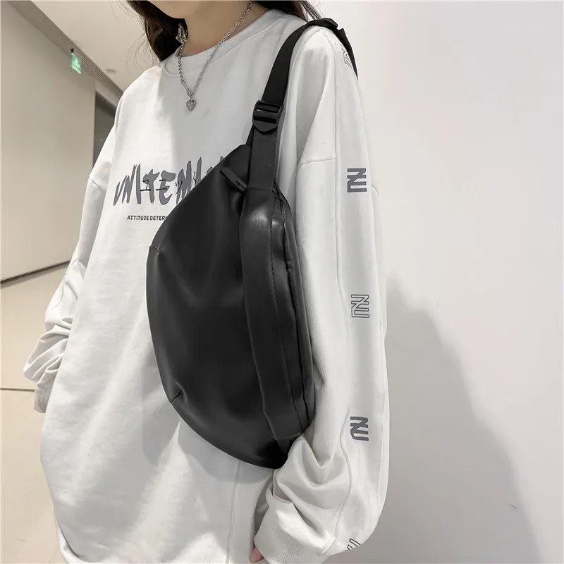 High Quality Chest Bag Fashion New Solid Color Men Chest Shoulder Bag Outdoor Sport Casual Fashion Casual Commute Crossbody Bags