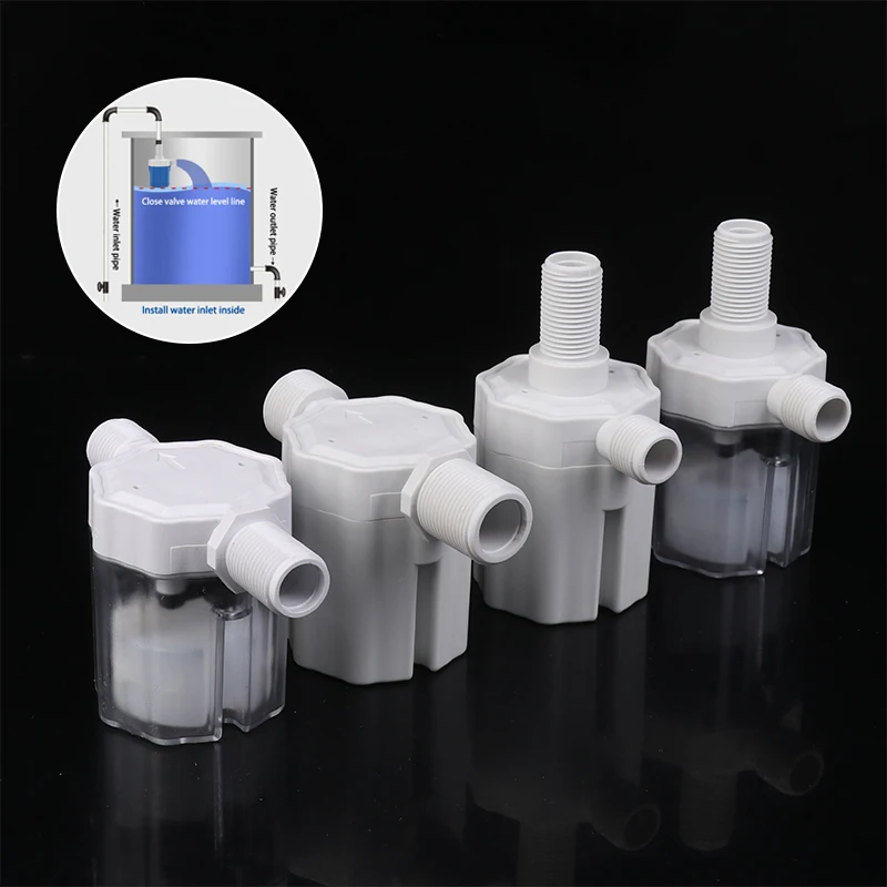 

1PC Easy To Install And Remove Efficient And Convenient Side/Top Feed 1/2" 3/4" Automatic Float Valve Water Level Control Device