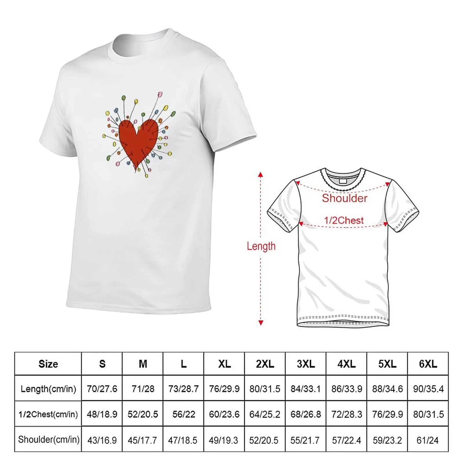 Voodoo Heart T-Shirt anime t shirts oversize t shirts for man graphic funny T-Shirt