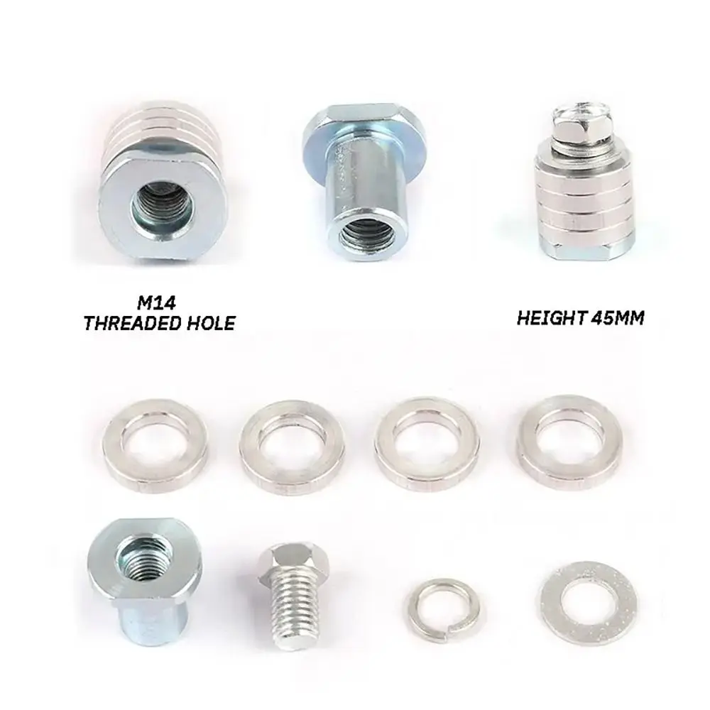 1Pcs Lock Nuts Slotting Angle Grinder Adapter Conversion Kit 100/125 Type Grooving Machine Adapter Metal M14 M10