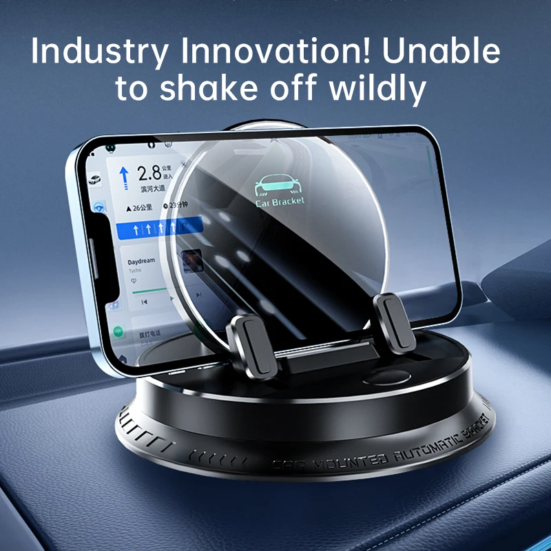 

Автомобильный держатель для мобильного телефона на приборной панели 360° ° Поворотная подставка для телефона, автомобильный автомобильный кронштейн для iPhone Android Mini Pad