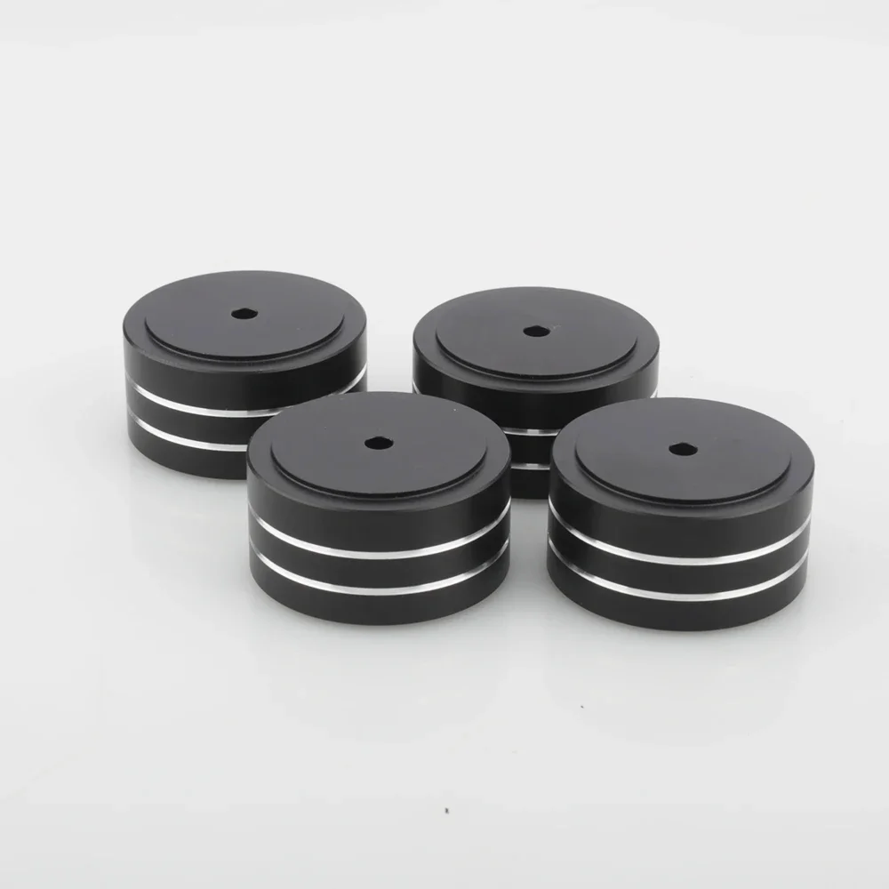 4 Stück 40x20mm Aluminium Stoßdämpfende Isolationsfüße HIFI Lautsprecher Verstärker Plattenspieler DAC Audio Basisständer – Detail 17
