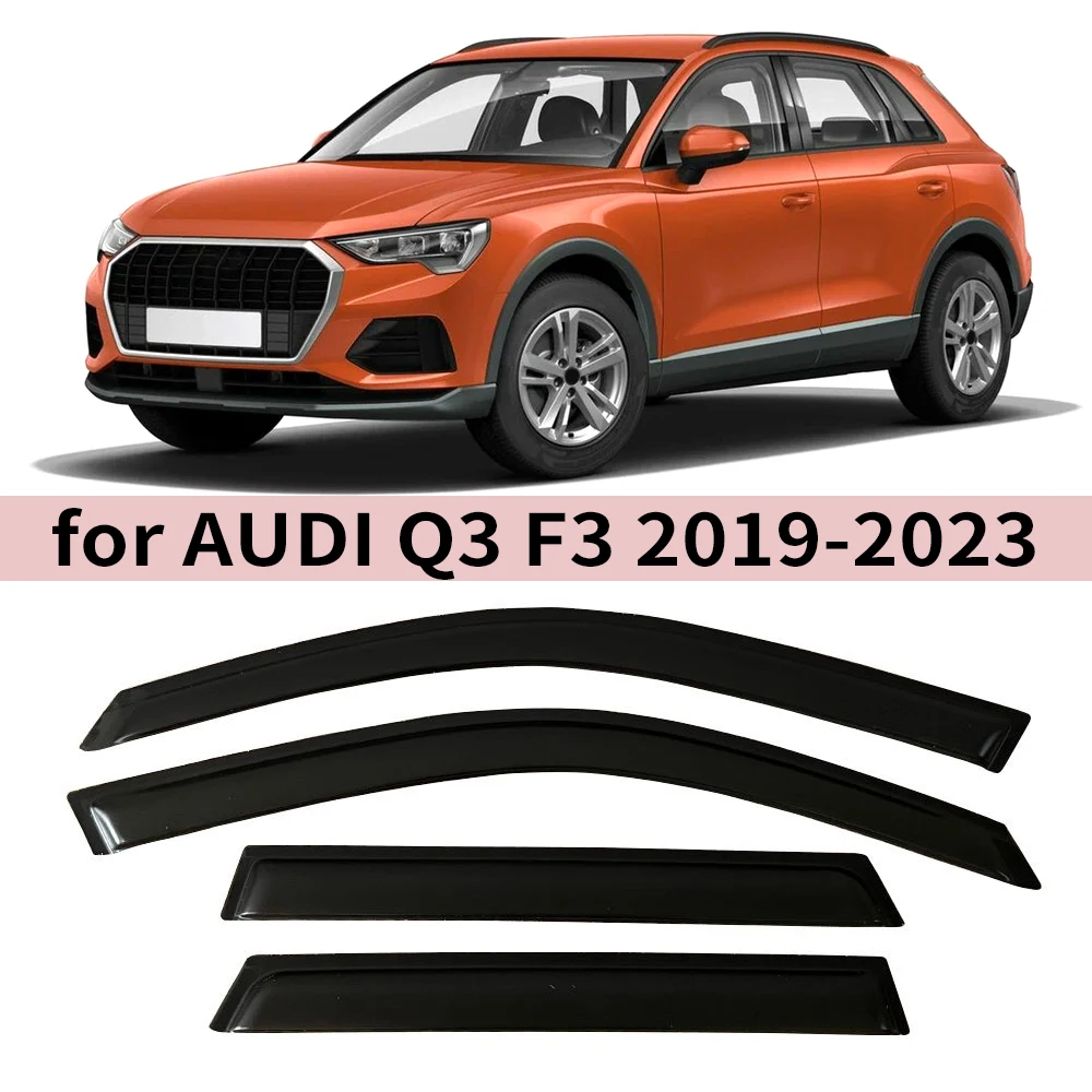 

Оконный козырек для Audi Q3 F3 2019 2020 2021 2022 2023, ветрозащитные дефлекторы, защита от дождя, дверной козырек, вентиляционные шторы, солнцезащитный козырек от дождя