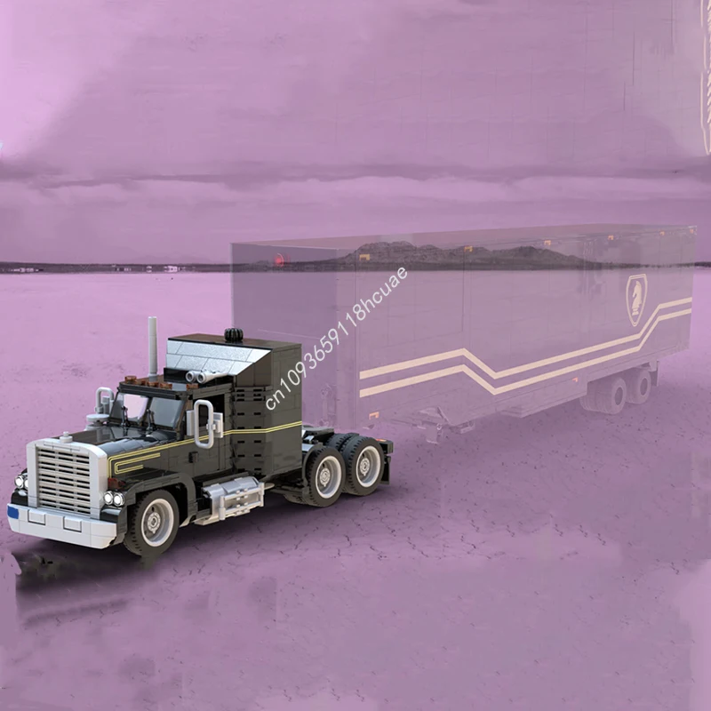 

946pcs MOC turnales Knight Riders FLAG Mobile Command Unit Truck City Champions Super Car Building Blocks DIY Christmas toy Gift