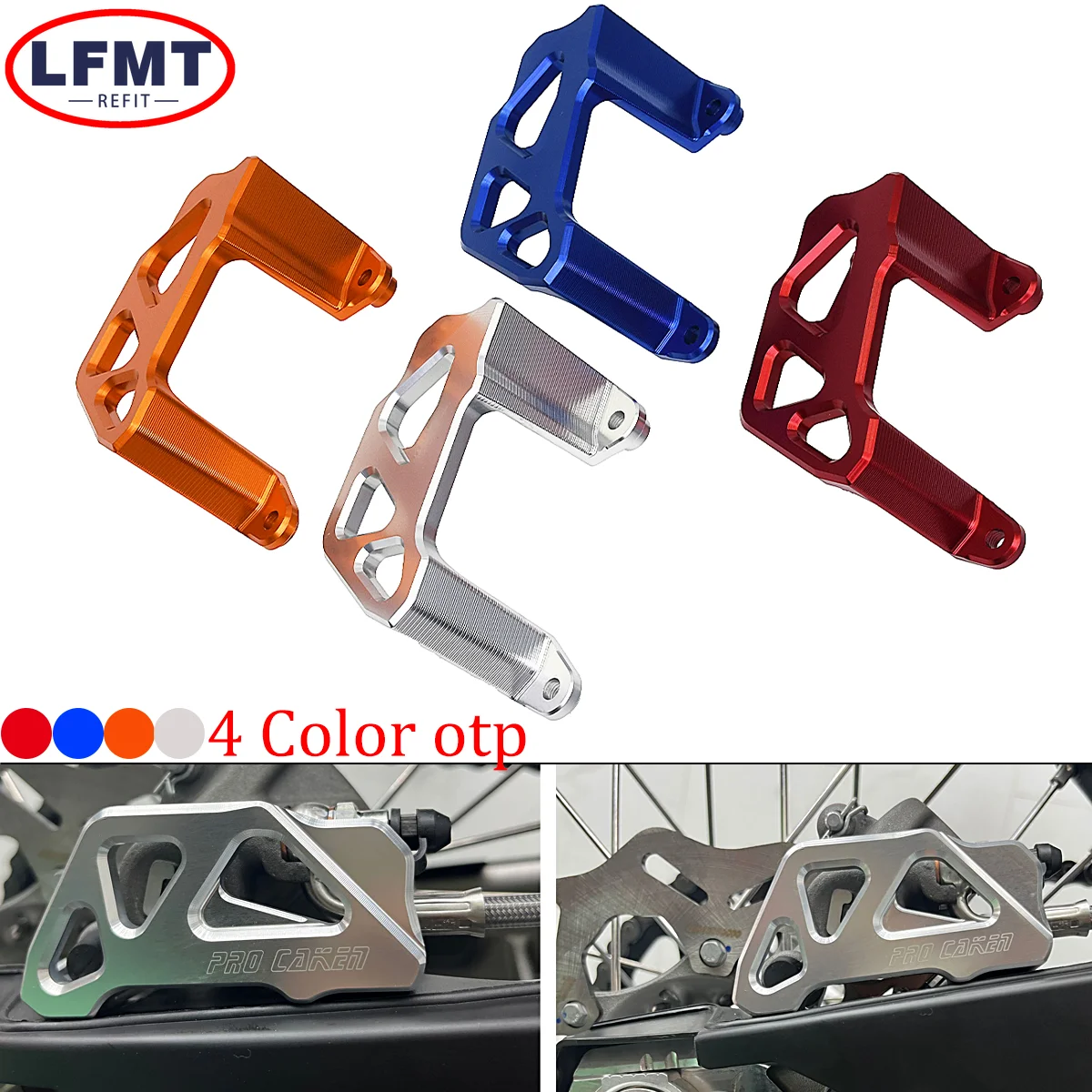 

For KTM SX SXF EXC EXCF 125 250 300 350 450 2004-2023 CNC Rear Caliper Guard Rear Brake Disc Guard Protector Cover