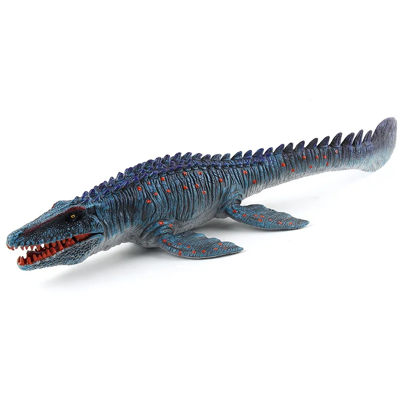 33cm Sea King Mosasaur Action Figure Animal Model Dinosaur Dragon Figurine Jaw Movable Kids Toy