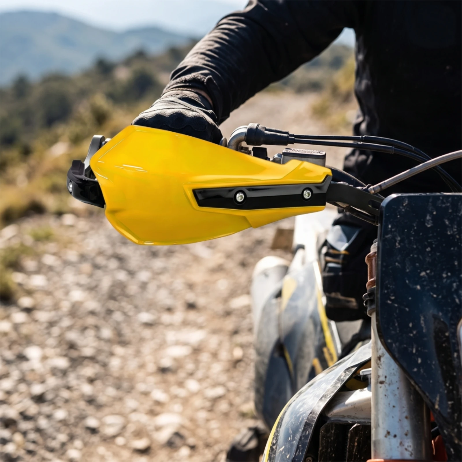 Motorcycle Hand Protector with Mounting Hardware Universal Handlebar Handguards Dirt Bike Hand Guards Long-Lasting Guard Rugged