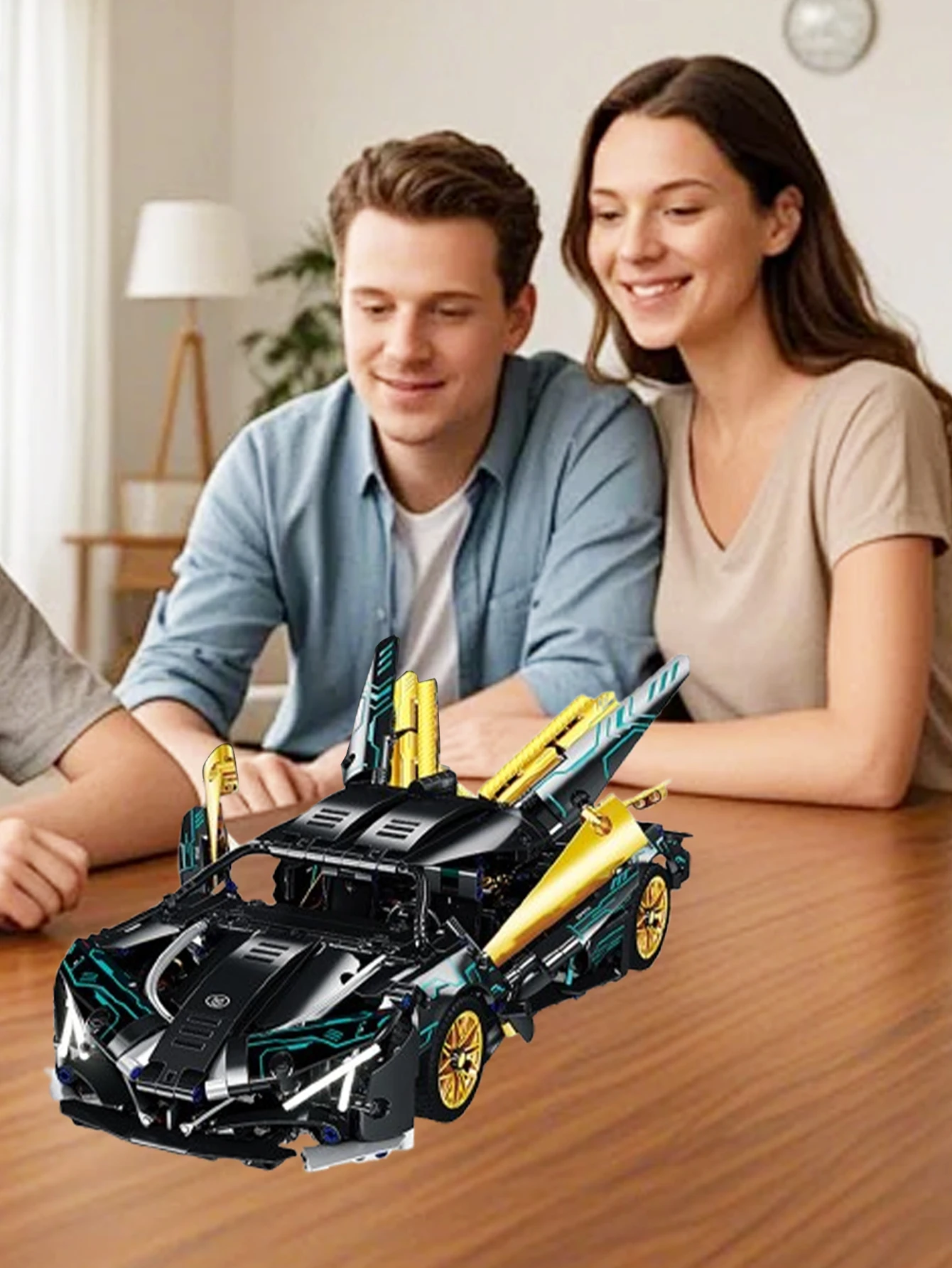 

Игрушки для сборки автомобилей Bilibili le go, детские игрушки, строительные блоки, подарки, интернет-знаменитости для мальчиков, черная технология