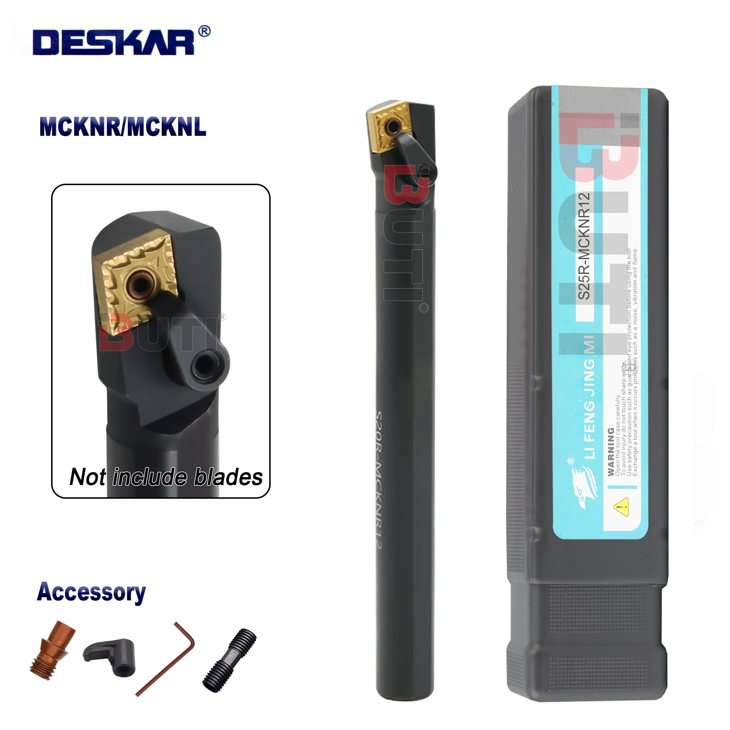 DESKAR 100% Alat Asli Pembawa MCKNR MCKNL S20R-MCKNR12 S25S-MCKNR12 25Mm Internal Tunring Alat Pemegang Membosankan Bar Menggunakan CNMG12