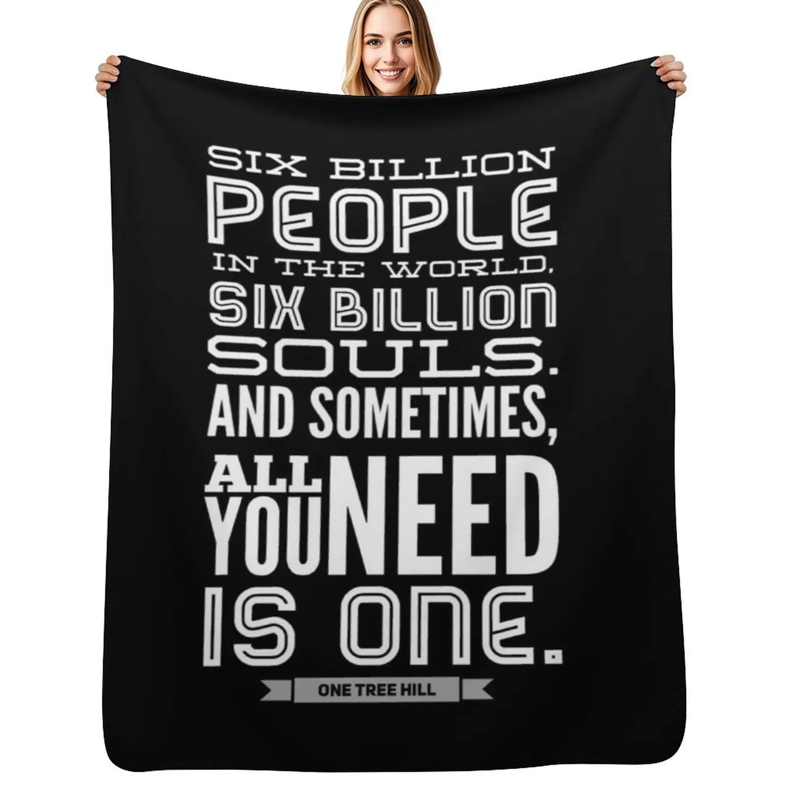 One tree hill - six billion Throw Blanket Thermal Blankets For Sofas christmas gifts Quilt Luxury Thicken Weighted Blankets