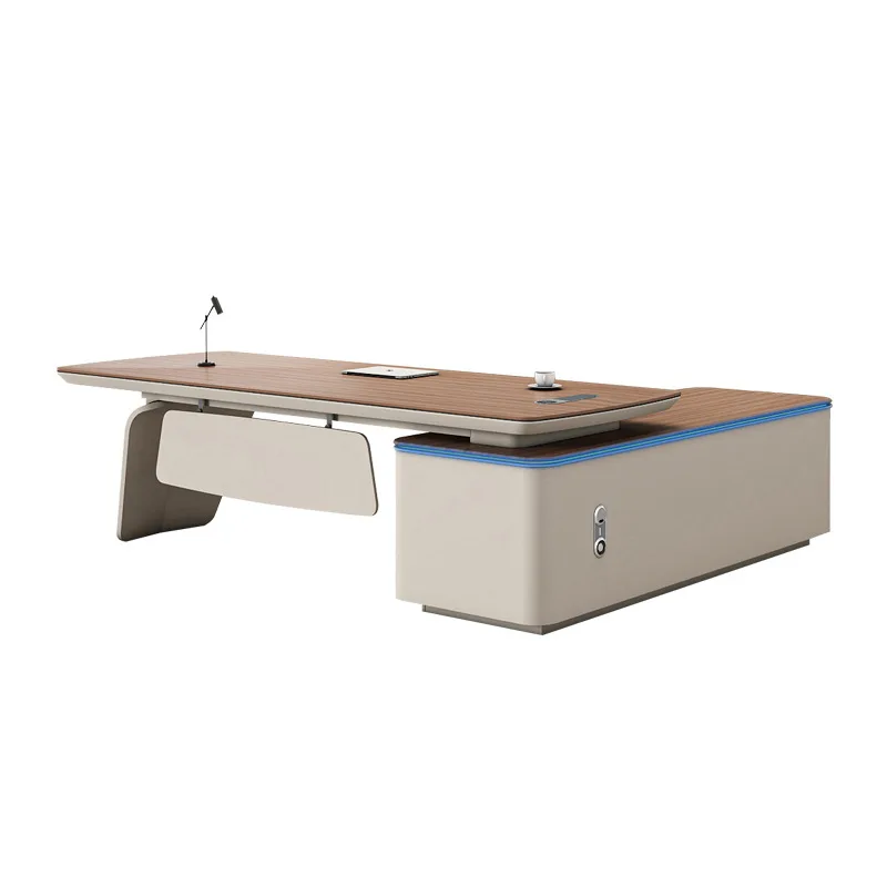 

Modern minimalist boss desk office minimalist design manager office desk and chair combination office furniture