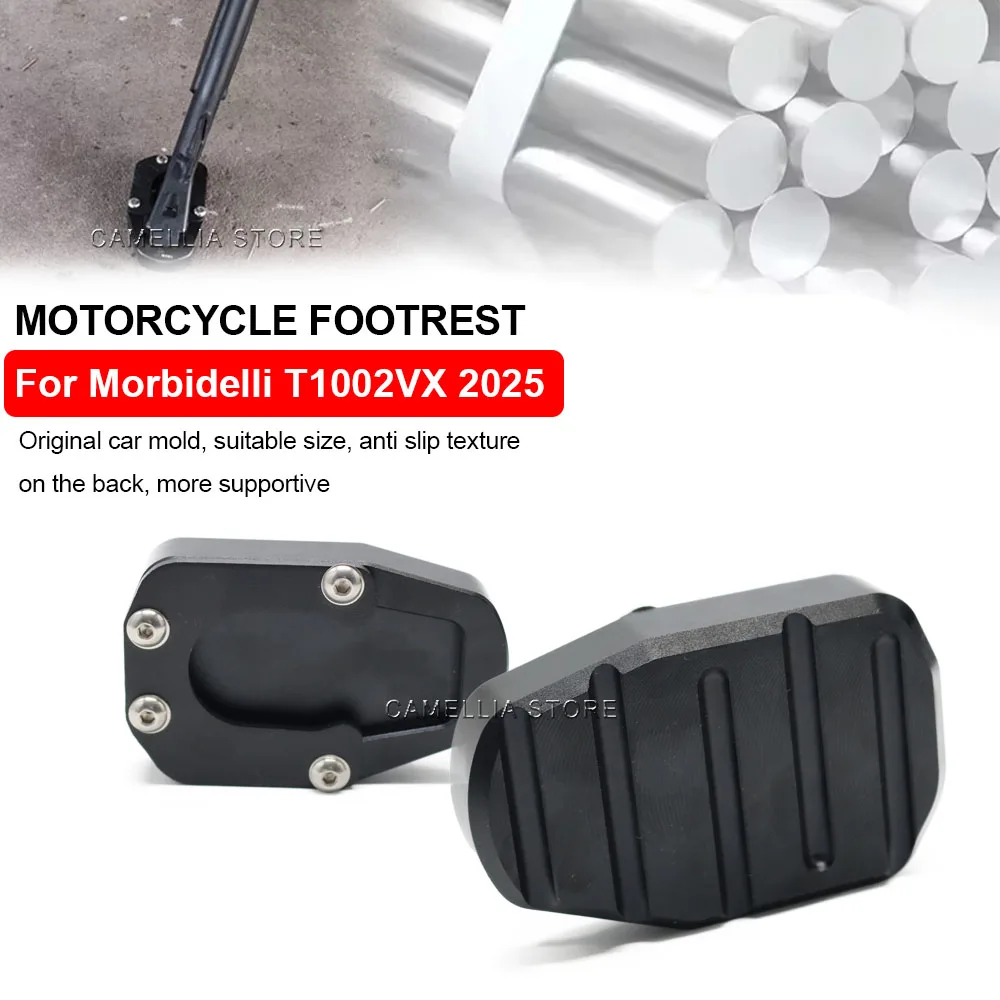 Motorcycle Accessories Aluminum Alloy Waterproof Anticorrosive Black Anti Slip Texture Motorcycle Footrest for Morbidelli T1002V