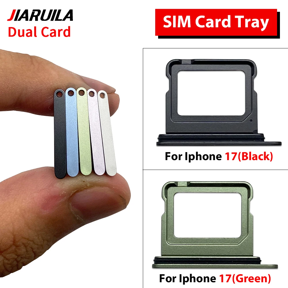 

20Pcs/Lot Great Mobile Phone New Lateral SIM Card Tray Chip Slot Holder Pocket For iPhone 17