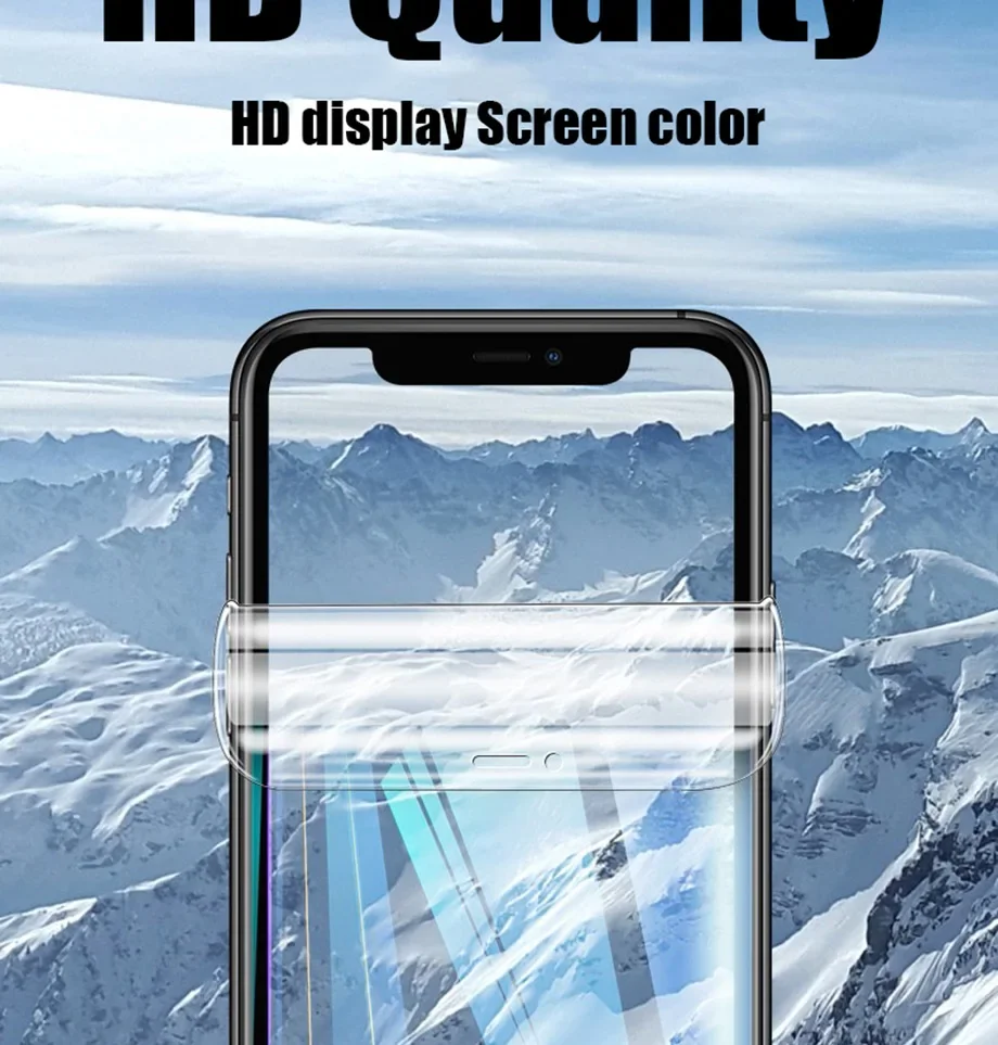 5 Stück Hydrogel-Folie für iPhone 14, 13, 12, 11, 15, 18 Pro Max, 8, 16 Plus, vollständige Displayschutzfolie für iPhone 13 Mini, X, XS MAX. – Detail 10