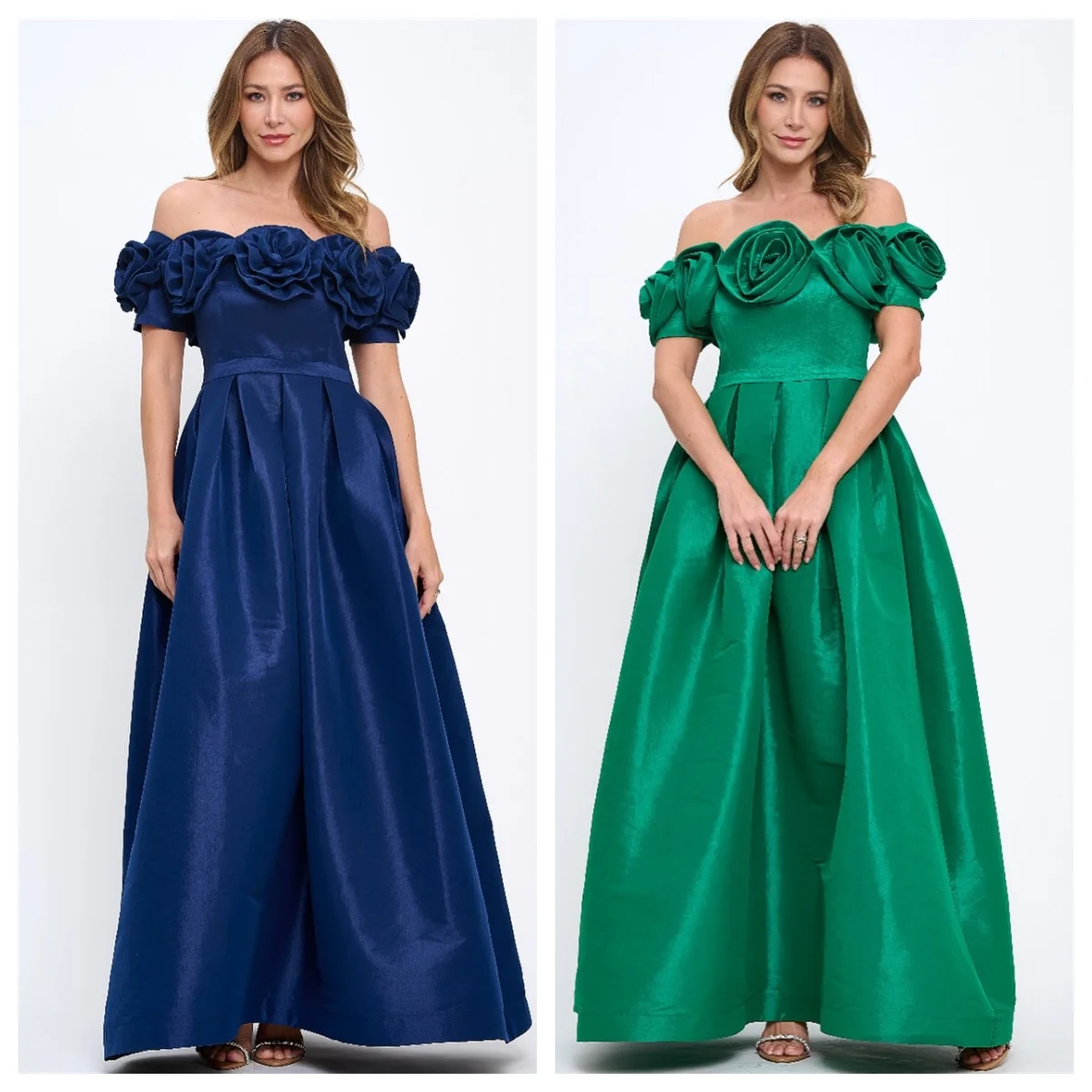 Vestido de noche personalizado, exquisito satén sin tirantes, hombros descubiertos, mangas cortas, vestidos de graduación, corte en A, vestidos para ocasiones especiales
