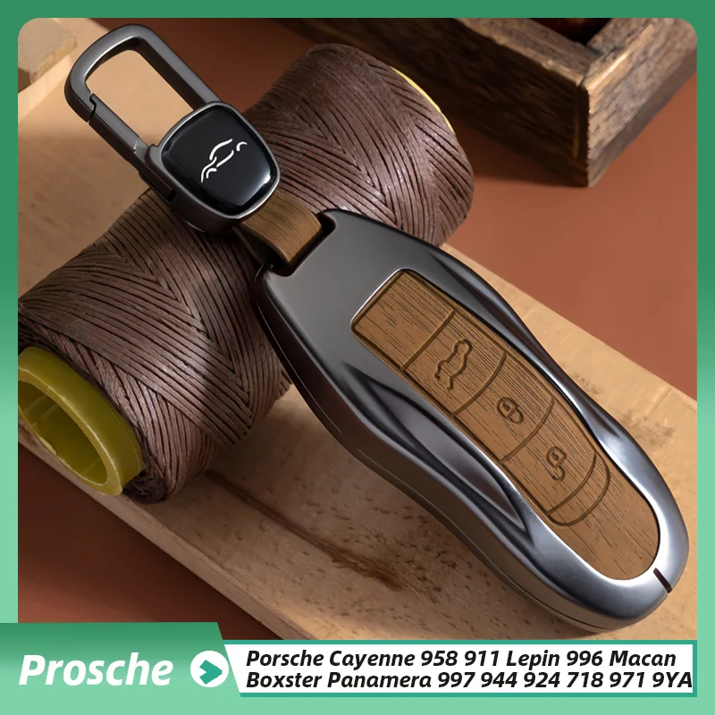 

Car Key Case Cover For Porsche Cayenne 958 911 Lepin 996 Macan Boxster Panamera 997 944 924 Panamera 718 971 9YA Keychain