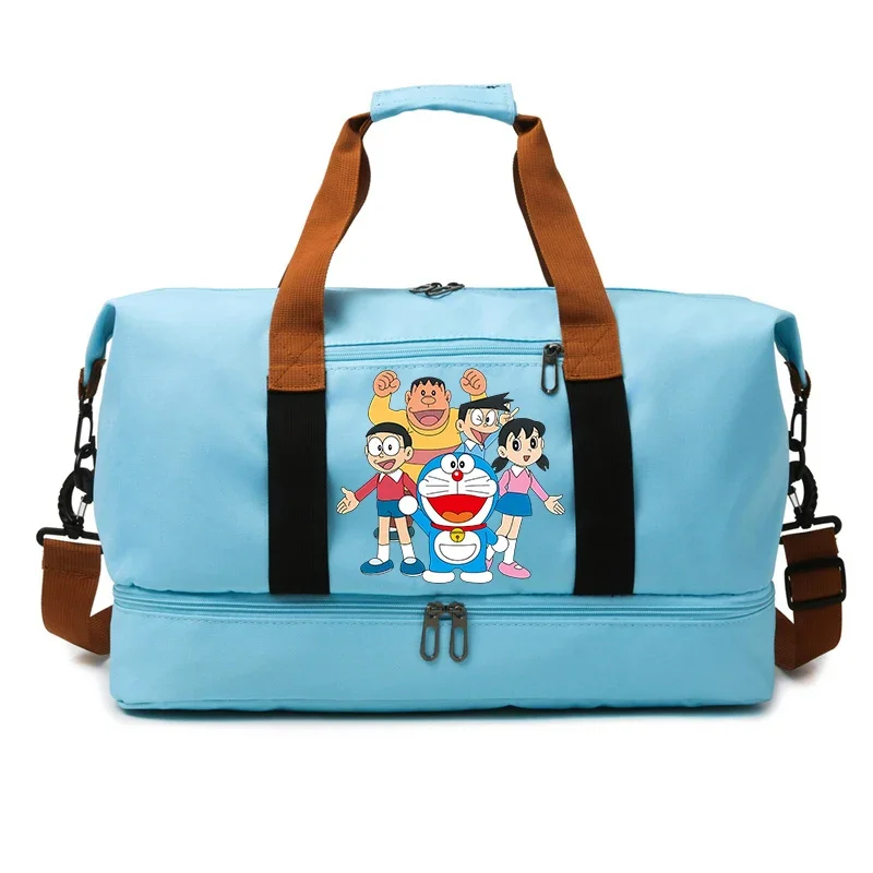 Doraemon Travel Bag Women Waterproof Gym Sport Bag Cartoon Anime Fitness Handbag for Men Storage Bag Shoulder Bags Birthday Gift