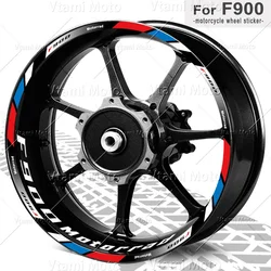 For F900R F900XR F 900 R Reflective Motorcycle Wheel Stickers Rim Decals Waterproof 17 Inch