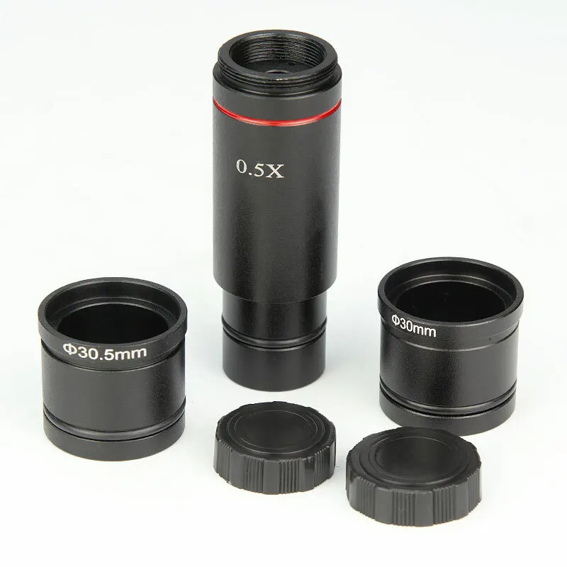 0.5X C mount microscope adapter CCD Camera Eyepiece Lens with 30 30.5mm Adapter