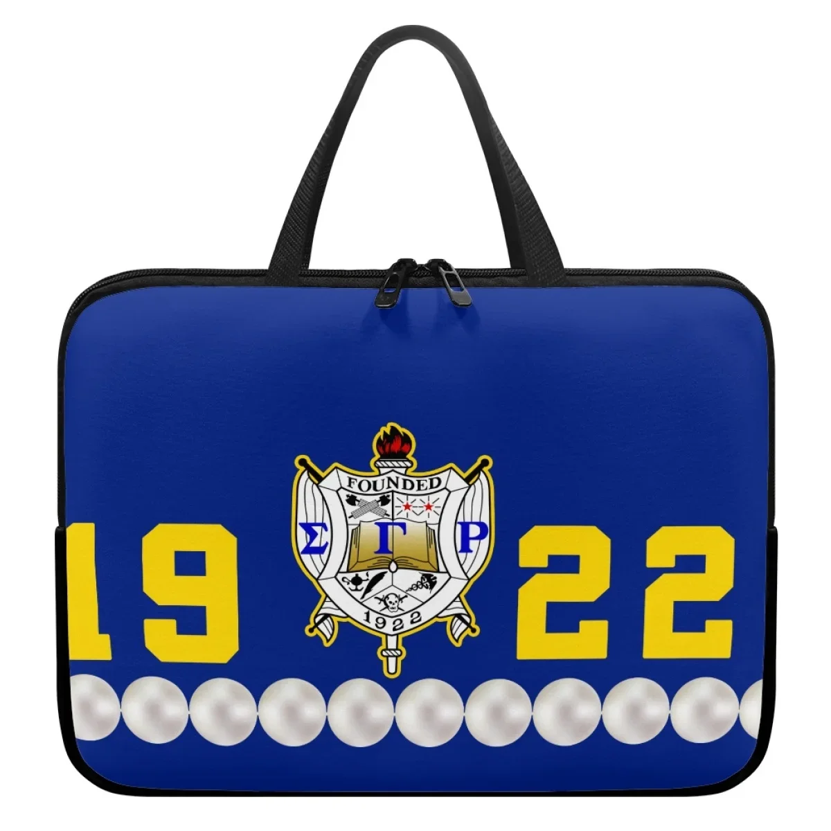 2023 Tablet Bag Sigma Gamma Rho 1922 Pearl Luxury Design Laptop Bags Case PC Computer Handbag For 10 12 13 15 17Inch Female Gift