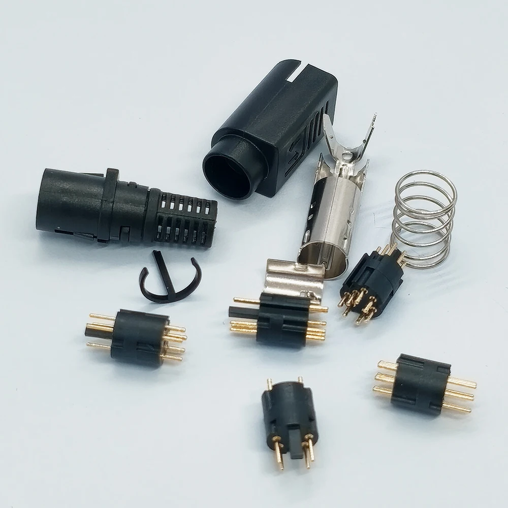 1 Stück selbstverriegelnder DC-Stecker 3 4 5 6 7 8-polig, DC-Stromanschluss, schweißbar, für TFT-LCD-Flachbildfernseher – Detail 5