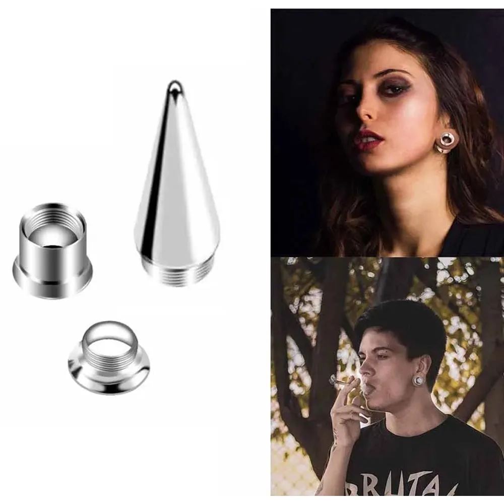 6G-00G 2-in-1-Set Ohrmessgeräte Plugs Tunnel Taper Ohrringe Stretching Expander Kit Set für Damen Herren – Detail 9