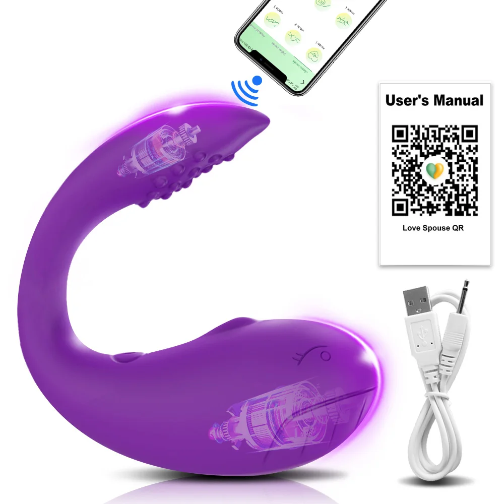 Vibrateur lapin bluetooth sans fil stimulateur clitoridien_voghion.com