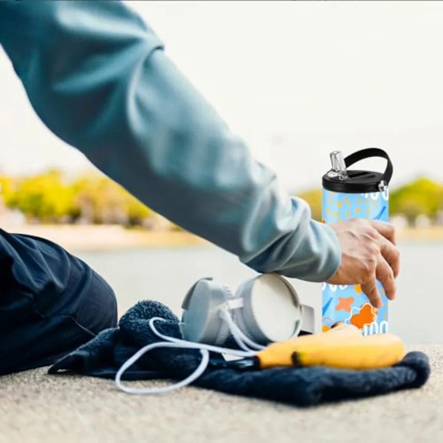 8 Pack Sublimation Tumblers 20 oz Sublimation Water Bottle Blanks Sports Skinny Insulated Tumblers Bulk