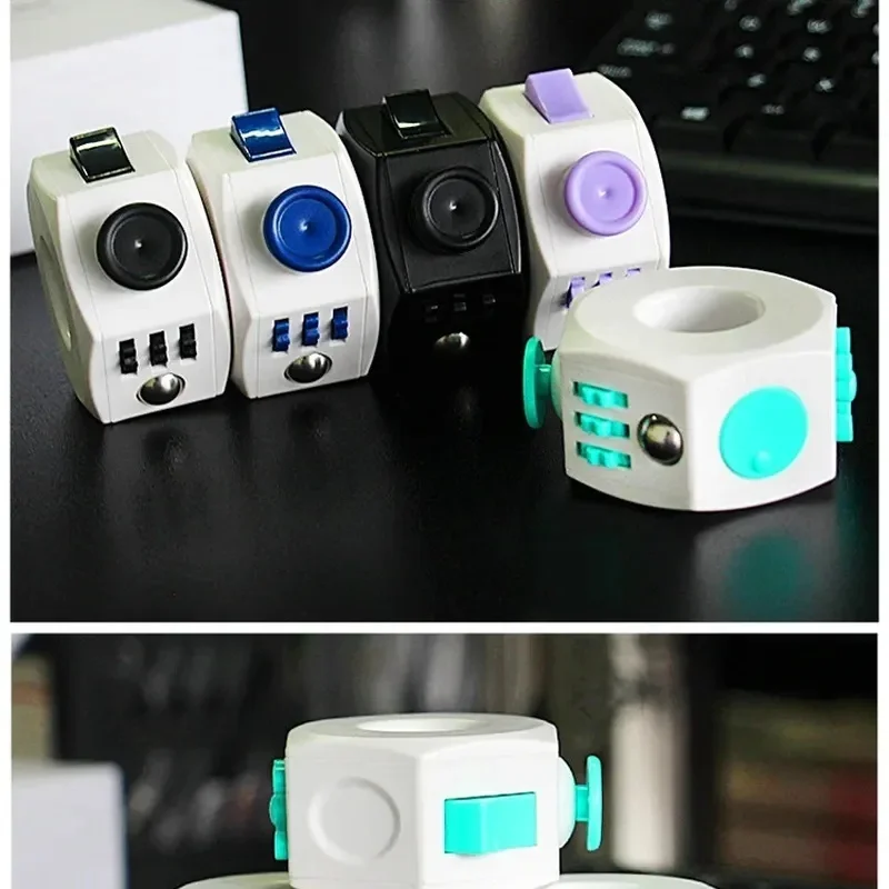 Stress Relief Magic Ring Toy Dice Squeezable Fun Boredom Buster ADHD Autism Toys Fidget Spinner