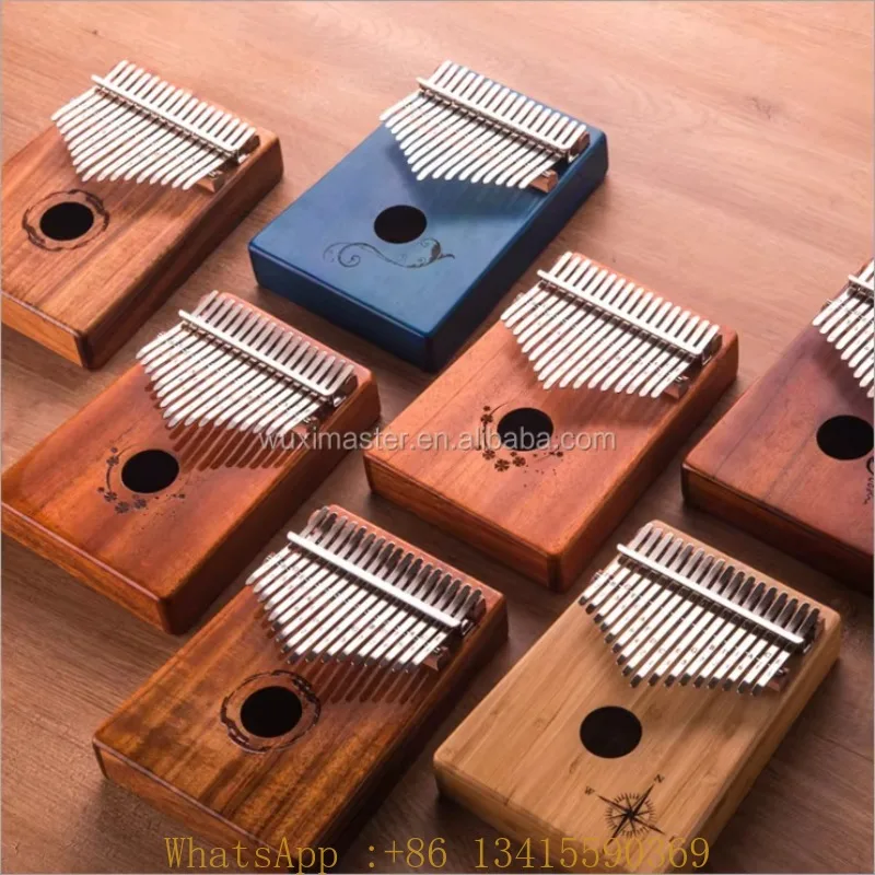 

Top Selling Sapele Finger Piano Kalimba 17 Key With Bag