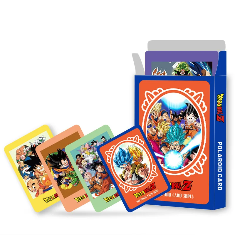 DRAGON BALL Shenron Goku Lomo carte 1 paquet/30pc jeux de cartes carte postale Message Photo cadeau japonais Anime Fans Collection jouets cadeaux