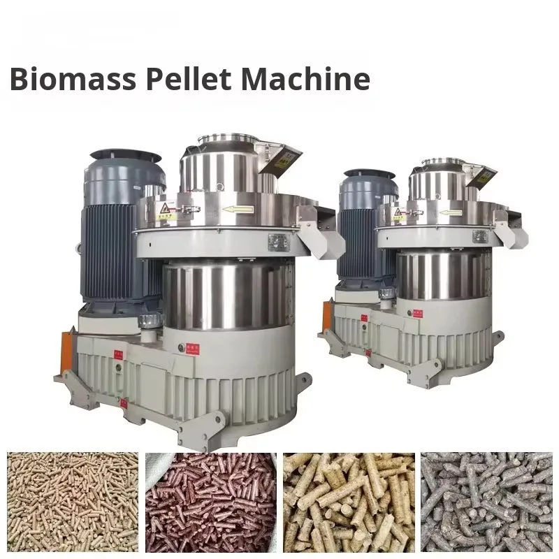 Línea de producción de briquetas de biomasa a gran escala, equipo de procesamiento de juego completo para máquina de pellets de madera pequeña y paja