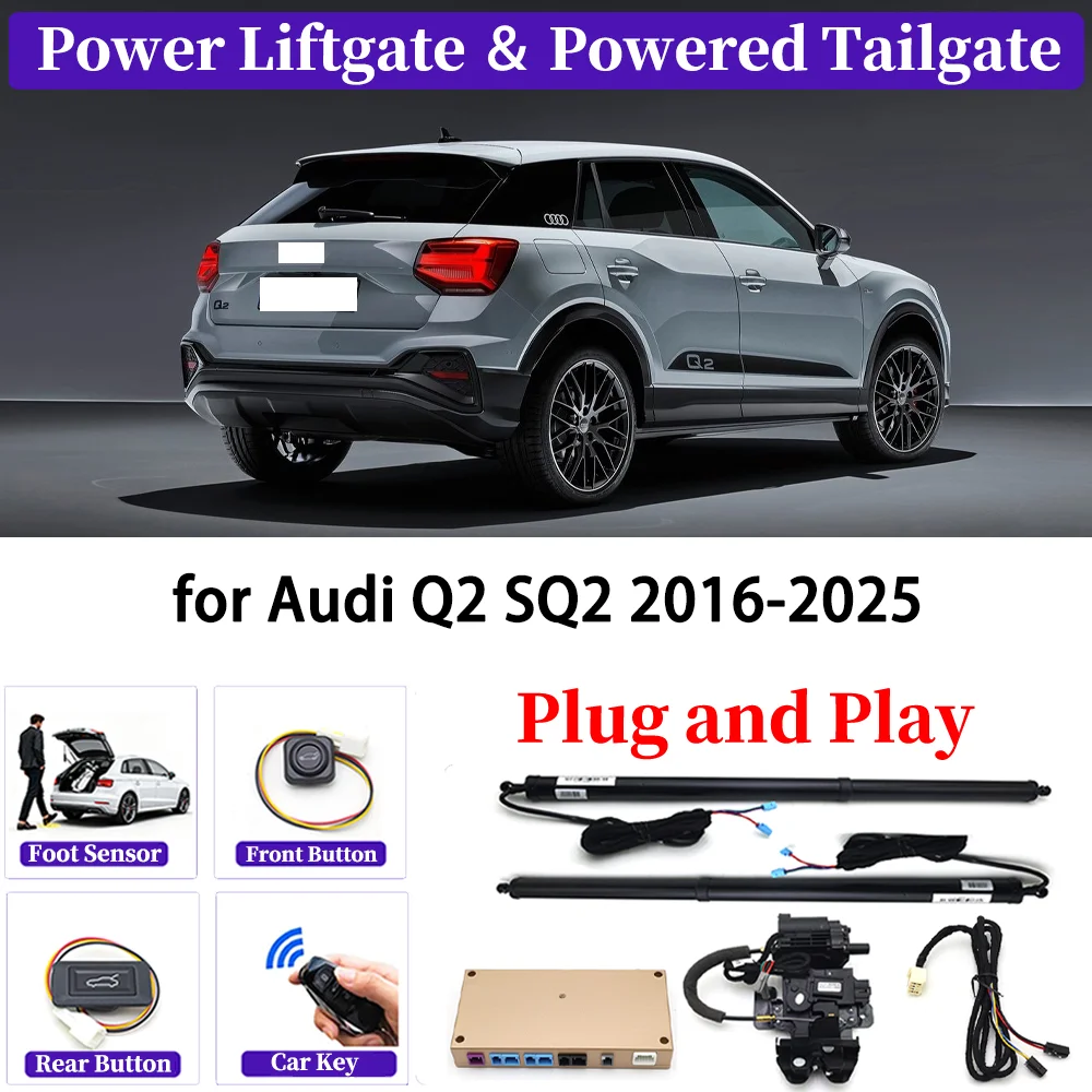 

ZJCGO for Audi Q2 SQ2 2016-2025 OEM Upgrade Car Automatic Power Liftgate Kit Smart Auto Electric Tailgate System Plug＆play