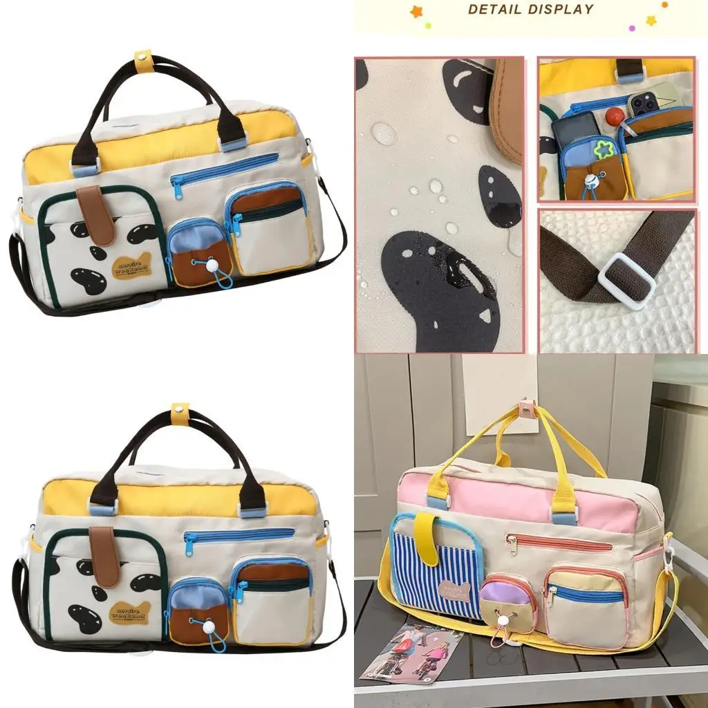 حقيبة D46D Travel Duffle ، حقيبة Waterproof Weekender تحمل أكياسًا مملوءة بالنساء.