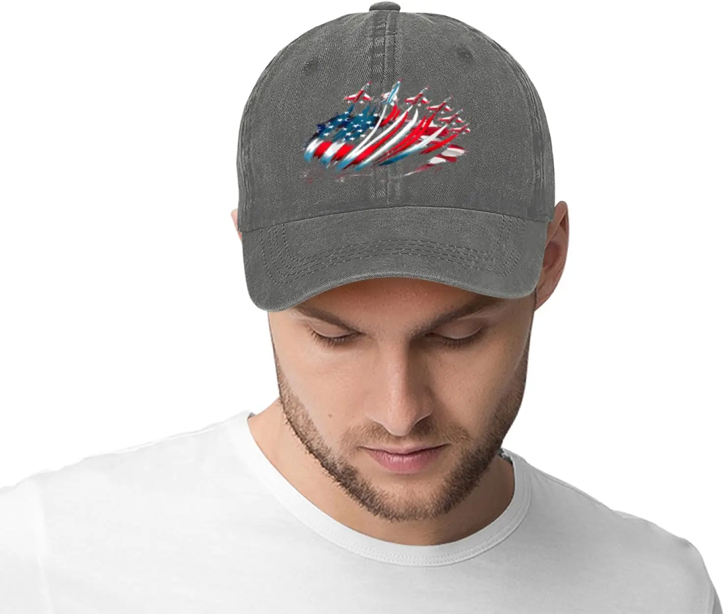 أبي بابا المخضرم لا شيء يخيفني قبعة عسكرية وطنية قابلة للتعديل قبعة بيسبول للأب للجنسين الرجال والنساء
