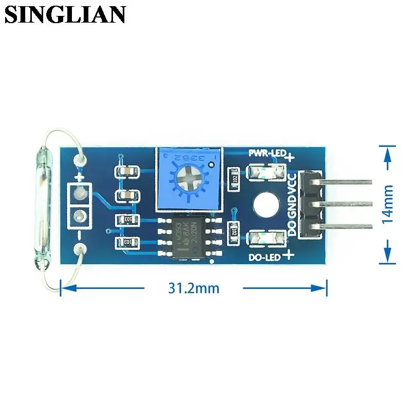 Dry Reed Pipe Sensor Module Magnetron Module Dry Reed Pipe Switched Magnetron Switch