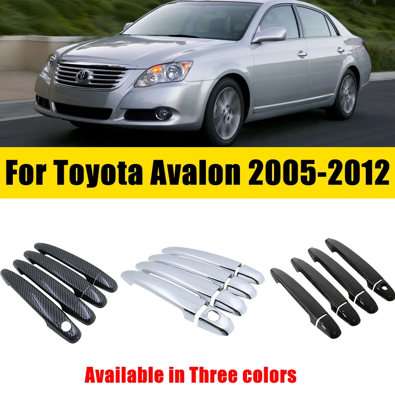 

Door Handle Cover Carbon Fiber Chrome For Toyota Avalon XX30 2005-2012 2006 2007 2008 2009 Anti-scratch Trim Set Car Accessories