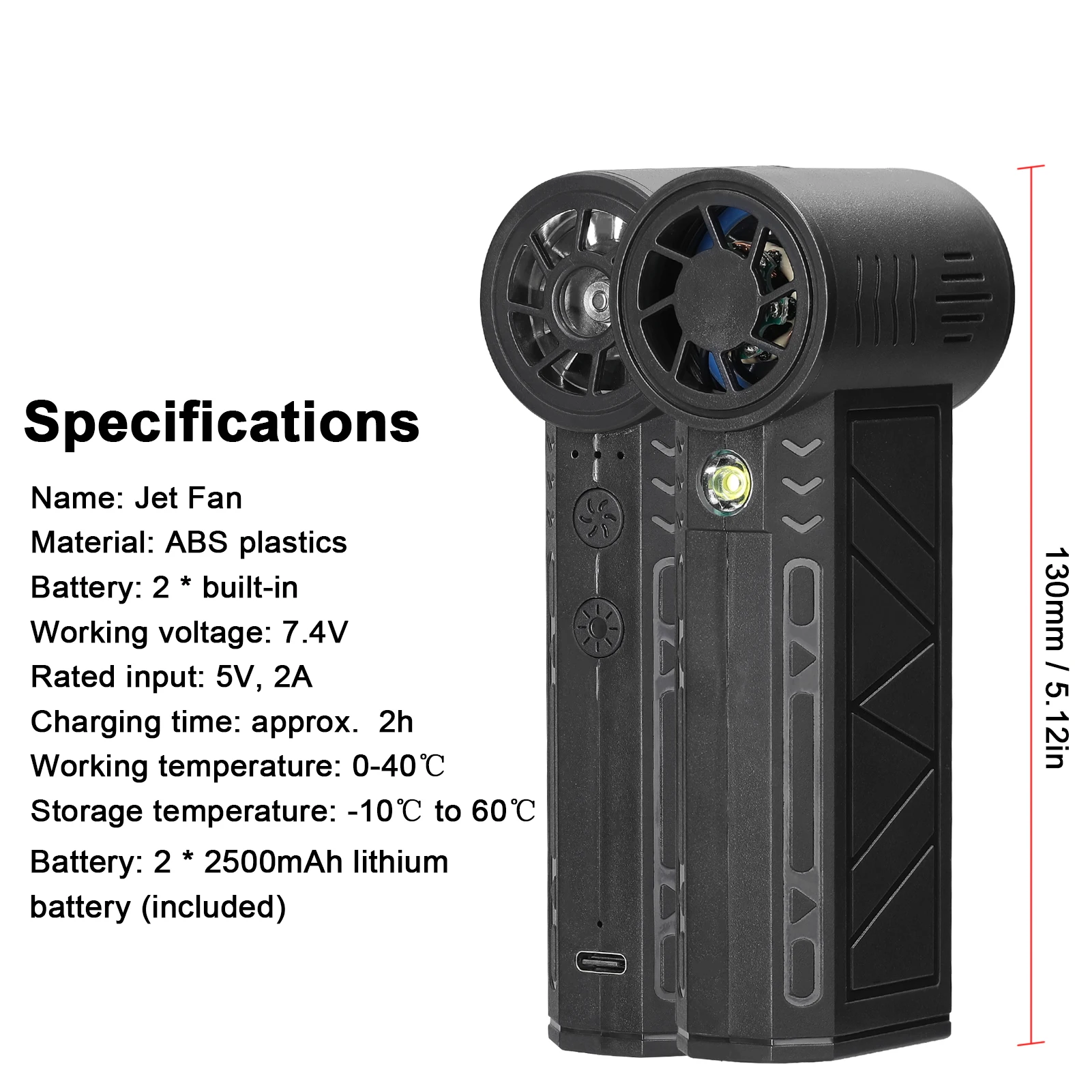 Handheld Ducted Turbofan 130,000RPM Jet Fan Lithium Violent Fan Portable Car Washer Multifunctional Dust Blower Keyboard