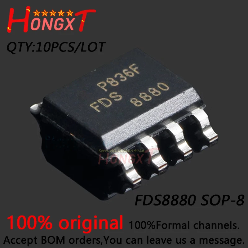 10PCS 100% NEW FDS8880 SOP-8.Chipset